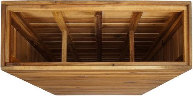 Produktbild Mendler Pflanzkasten HWC-L21, eckig 77x63x23cm Outdoor Akazie, braun (63 cm)