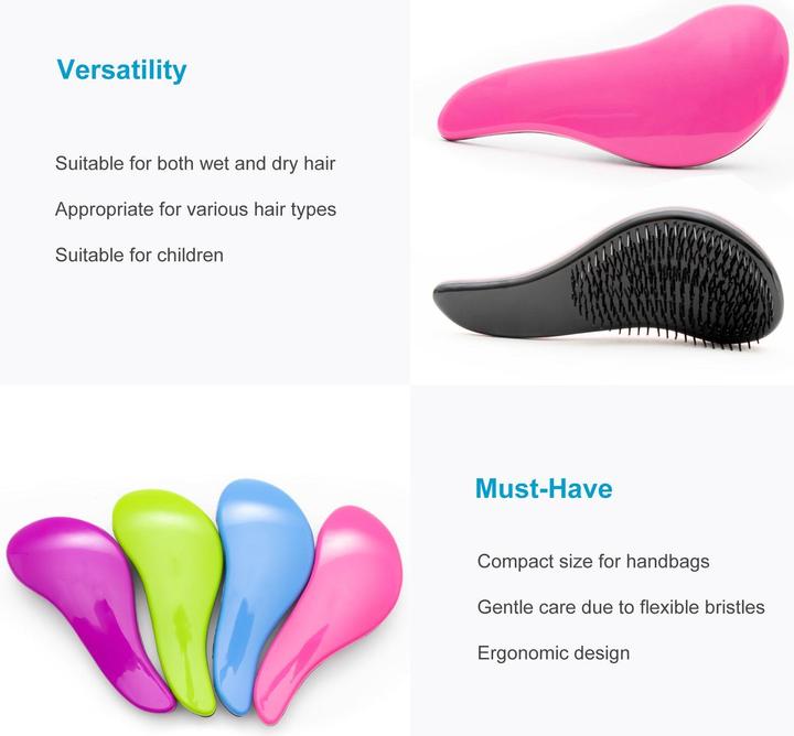 Actual product image Intirilife Hairbrush Mini Detangler