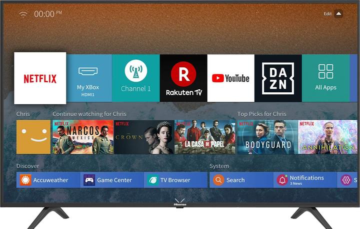 Produktbild Hisense H55BE7000 (55", LCD, 4K, 2020)