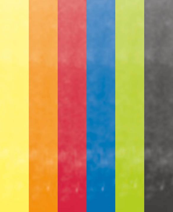 Actual product image SOLO GOYA Aqua Paint Marker Classic Colors Set of 6 (Black, Orange, Yellow green, Crimson, Cobalt blue, Lemon, 6 x)