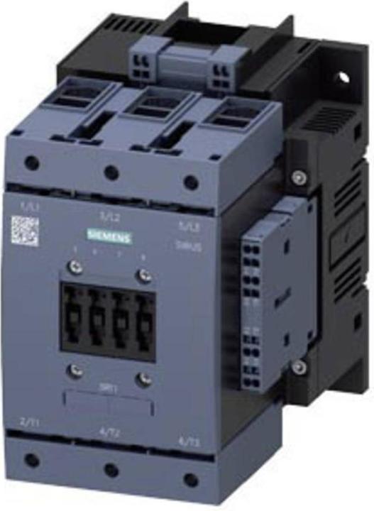 Produktbild Siemens Schütz,AC-3e,185A/90kW/400V,3-polig,AC/DC23-26V,2S+2Ö,Rahmenklemme/Federzugan... 3RT10567AB360SF1