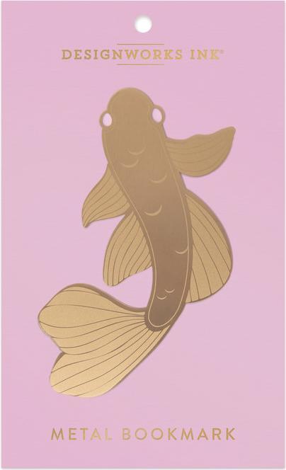 Designworks Buchzeichen Metall - Koi Fish