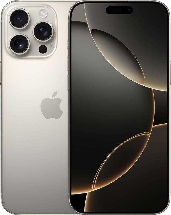 Apple iPhone 16 Pro Max (256 GB, Titanio naturale, 6.90", SIM + eSIM, 48 Mpx, 5G)