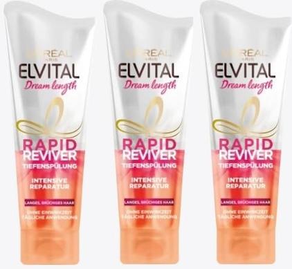 Actual product image L'Oréal Paris Elvital, Hair Treatment Rapid Reviver, hair treatment, 180 ml (180 ml)