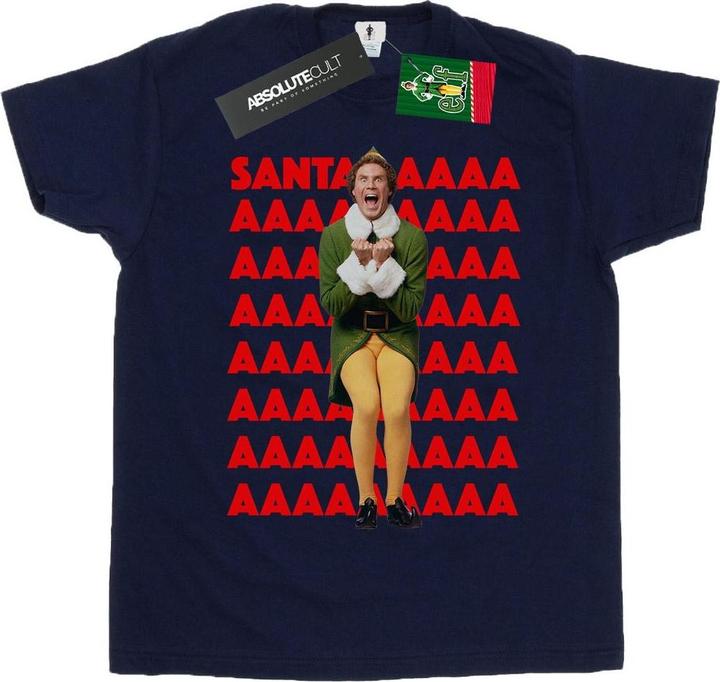 Elf Buddy Santa Scream TShirt (3XL)