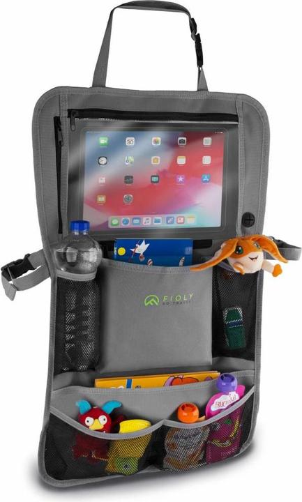 Fioly Organizer Tasche für KFZ Kopfstütze Kind Baby Stauraum für Autositz, Rücksitztasche