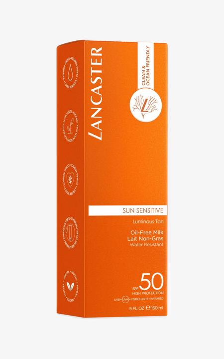 Actual product image Lancaster Clean Sun Sensitive Oil Free (Suntan lotion, SPF 50, 150 ml, 192 g)