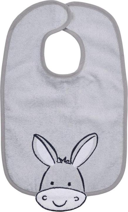 Bib giant velcro bib 30 x 45 cm - embroidery donkey -