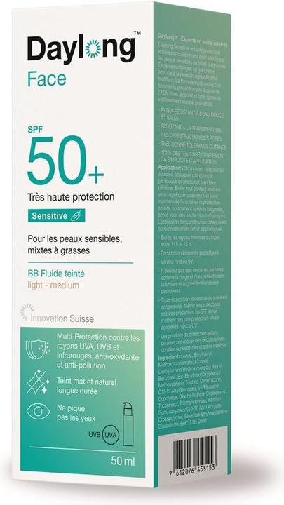Actual product image Daylong Sensitive (Sun cream face, SPF 50+, 50 ml, 97 g)
