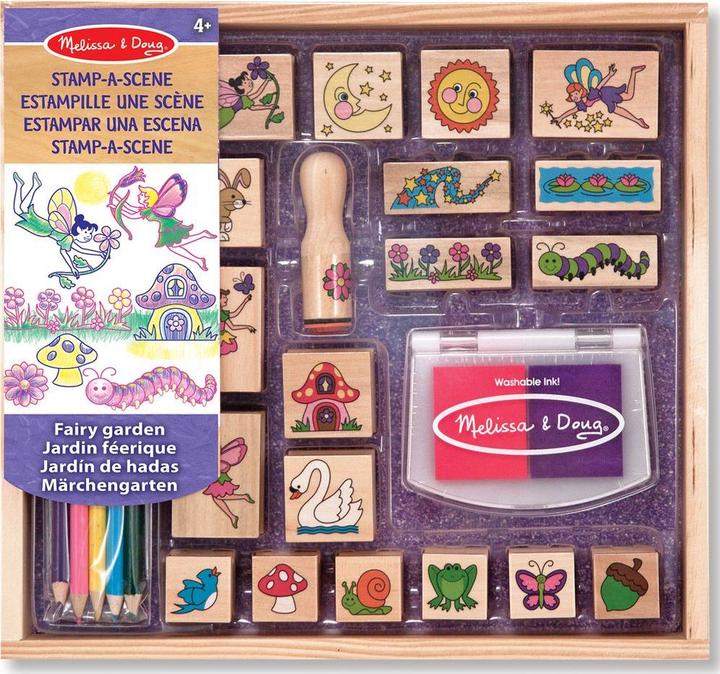 Actual product image Melissa & Doug Stamp-a-Scene Fairy Garden