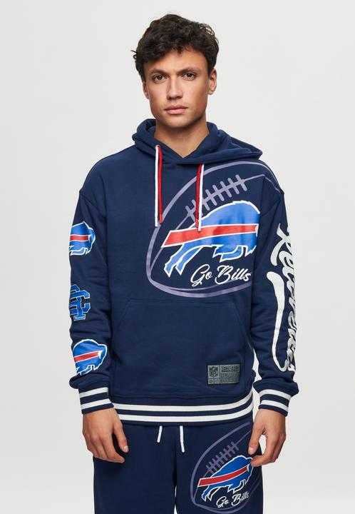 Immagine prodotto Recovered Re:felpa in pile con cappuccio - PATCHES Buffalo Bills (L)
