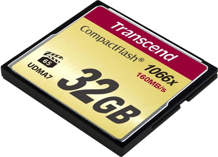 Produktbild Transcend 32 GB CompactFlash-Karte mit 1000-facher Schreibgeschwindigkeit (32 GB, CF)