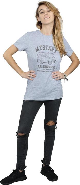 Actual product image Scooby Doo Womens/Ladies Mystery Car Service Boyfriend T-Shirt (L)