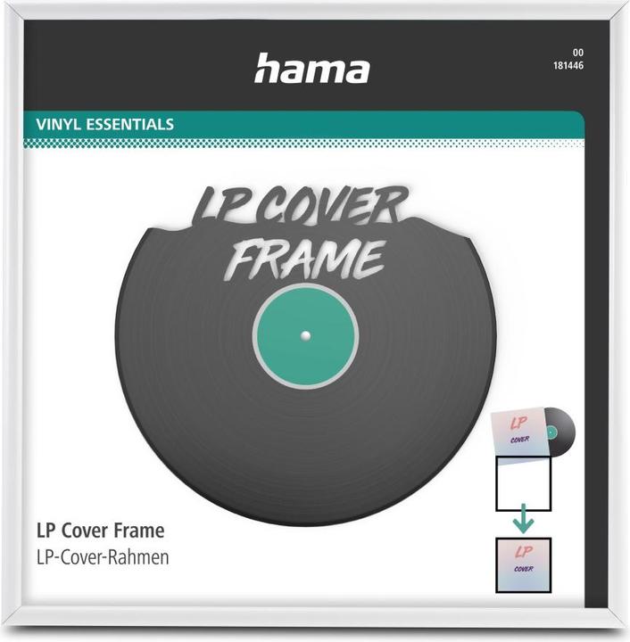 Produktbild Hama LP-Cover-Rahmen, Aluminium, Weiss, 31,5 x 31,5 cm (31.5 x 31.5 cm)