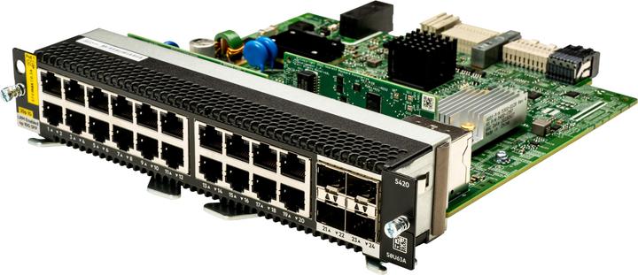 Produktbild HPE Aruba Networking CX 5420 20p 10M/100M/1G Class4 PoE 4p SFP+ 1G/10G LRM Module (24 Ports)