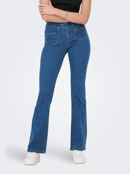 Actual product image Only ONLWAUW Hohe Taille Ausgestellt Jeans Flared fit jeans (32)