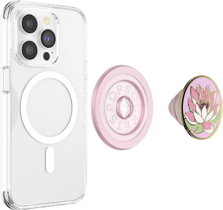 Produktbild PopSockets Halterung Enamel Water Lily MagSafe, Befestigung: Magnet