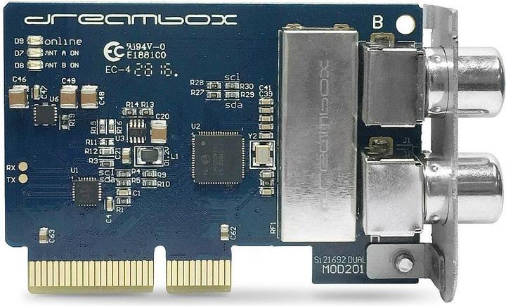 Immagine prodotto Dreambox Sintonizzatore DVB-C/T2 doppio/TWIN (Mini PCI Express, DVB-T2, DVB-C)