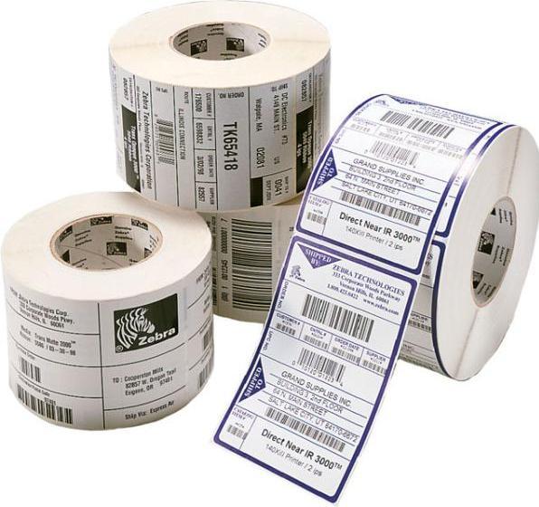 Actual product image Zebra 3013291-T - White - Self-adhesive printer label - Label roll - Paper - Di
