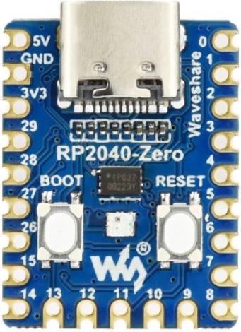 Actual product image WaveShare RP2040-Zero Raspberry Pi Pico based MCU
