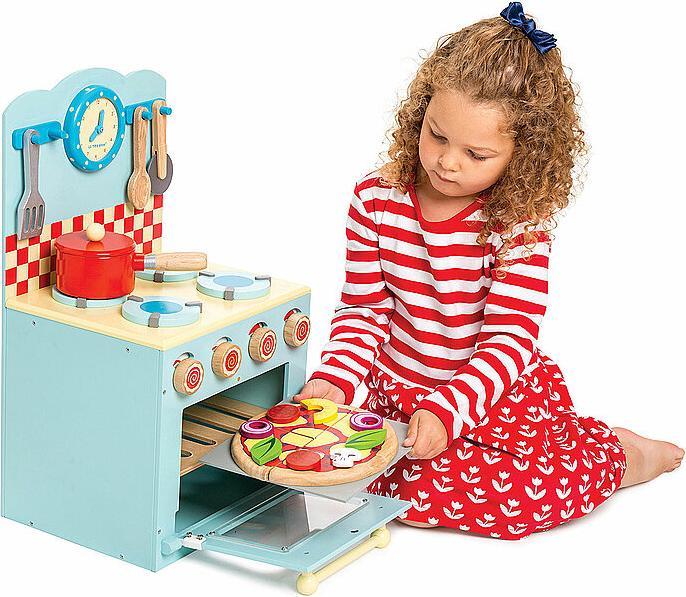 Image du produit Le Toy Van Honeybake ensemble cuisinière & four bleu
