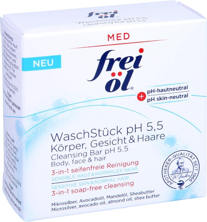 Immagine prodotto Frei Öl Saponetta pH 5.5 per corpo, viso e capelli, 90 g di saponetta (Sapone liquido)