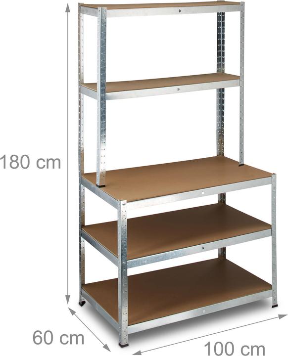 Actual product image Relaxdays Heavy duty shelving