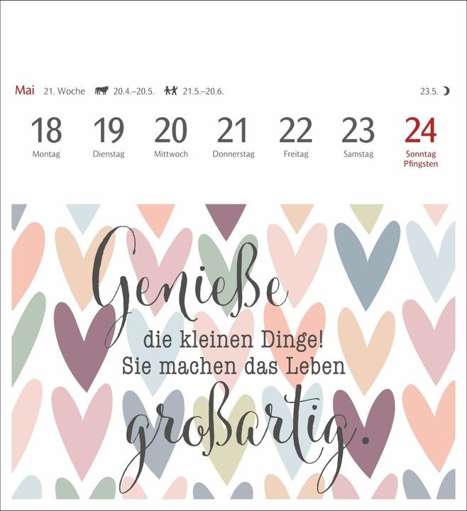 Image du produit Harenberg Positive-Sprüche-Kalender Postkartenkalender 2026 - Mit 53 Postkarten (Allemand)