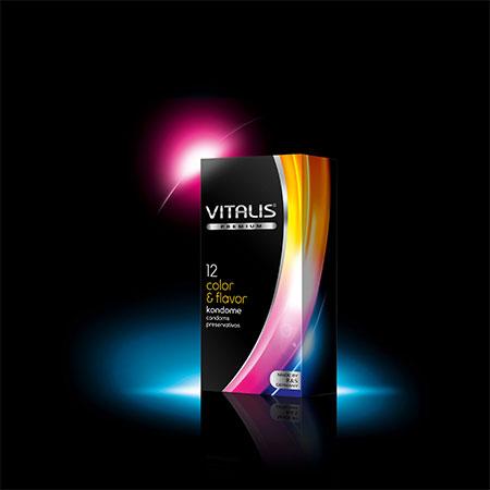 Produktbild Vitalis Kondom color & flavor, 12er Packung (12 Stk.)