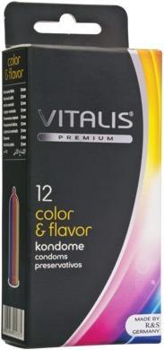 Vitalis Kondom color & flavor, 12er Packung (12 Stk.)