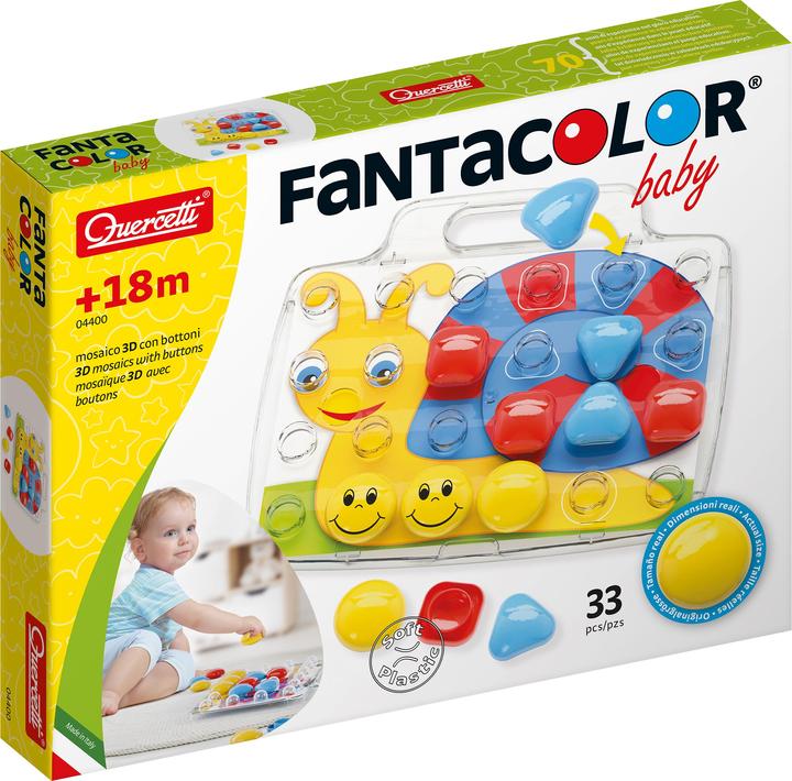 Produktbild Quercetti Mosaik-Steckspiel FantaColor Baby Startset (33 Teile)