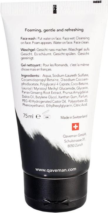 Actual product image Qaveman face wash (Gel, 75 ml)