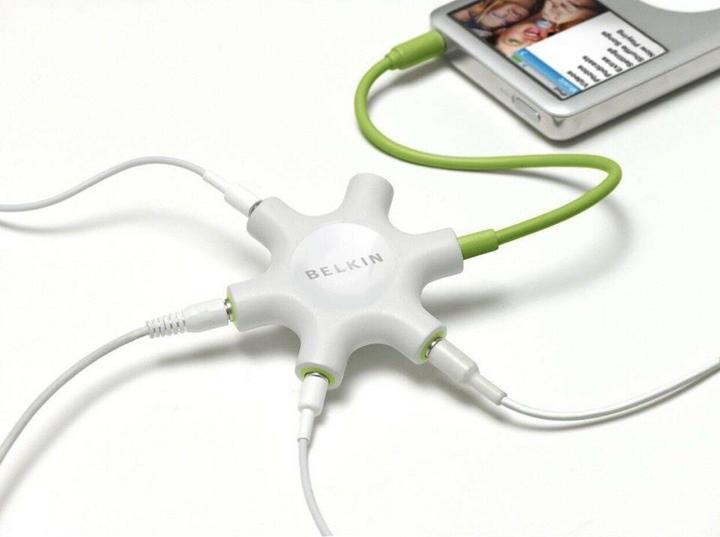Actual product image Belkin Rockstar 5x Jack Distributor (Headphone Splitter)