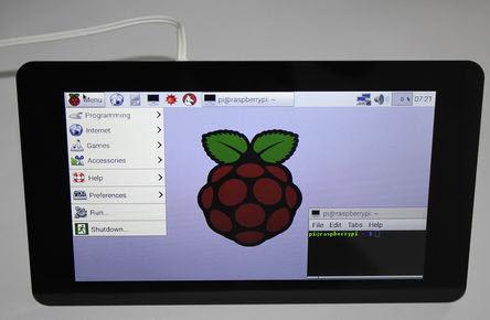 Actual product image Raspberry Pi 7" touch screen