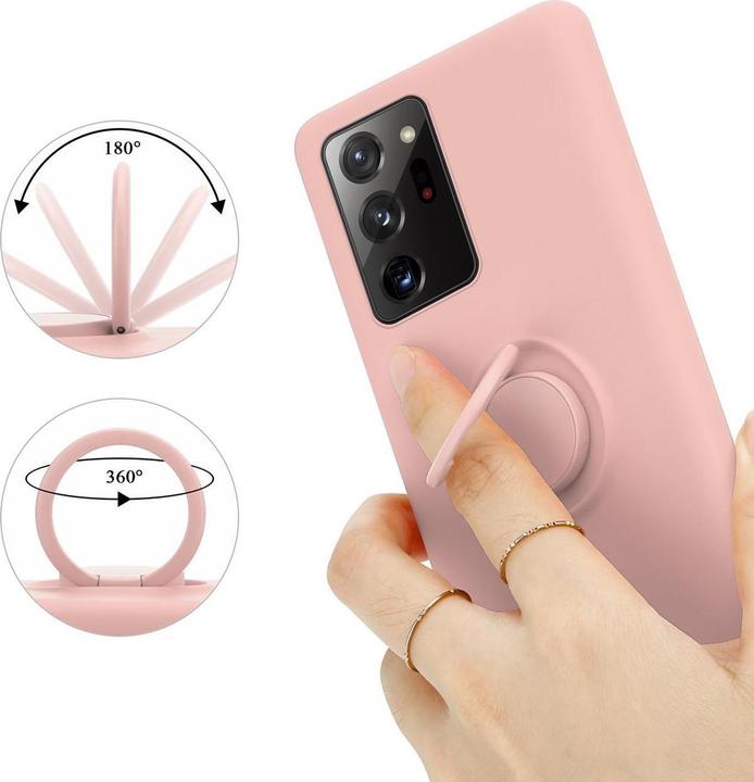 Image du produit Cadorabo TPU Liquid Ring Silicone Case Cover (Samsung Galaxy Note 20 Ultra)