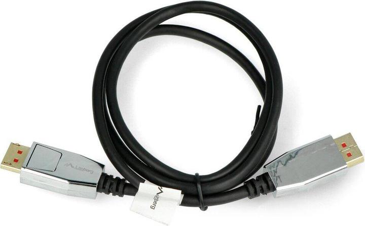 Actual product image Lanberg CA-DPDP-20CU-0010-BK DisplayPort cable 20 PIN V1.4 1m 8K (1 m, DisplayPort)