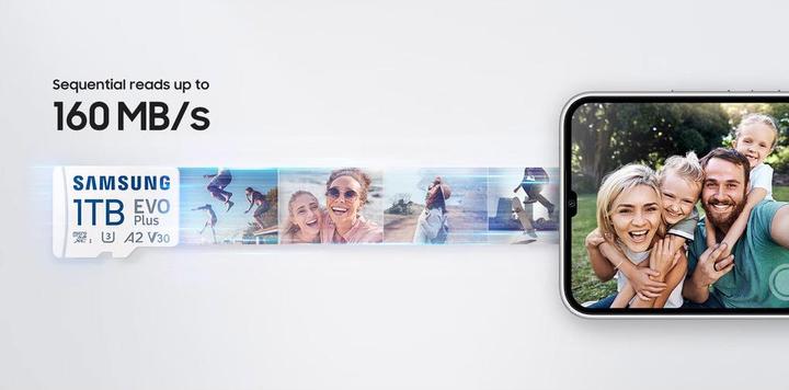 Immagine prodotto Samsung EVO Plus (256 GB, microSDXC, U3, UHS-I)