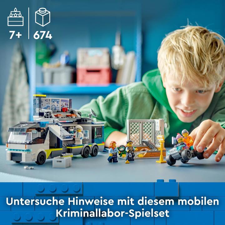 Image du produit LEGO 60418 Camion de police avec laboratoire (60418, LEGO City)