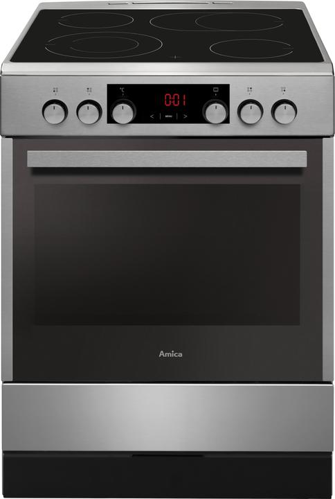 Produktbild Amica Standherd mit Glaskeramik-Kochfeld SHC 914 100 E Nutzvolumen 65 l BxHxT 600 x 850 x 600 mm