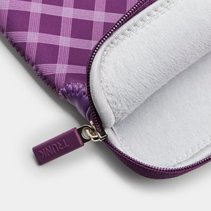 Actual product image Trunk 13" MacBook Pro & Air Sleeve, Medium Purple Tartan (13", Apple)