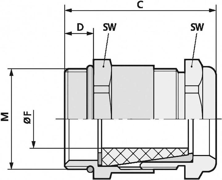Produktbild Lapp Kabelverschraubung M20 Messing