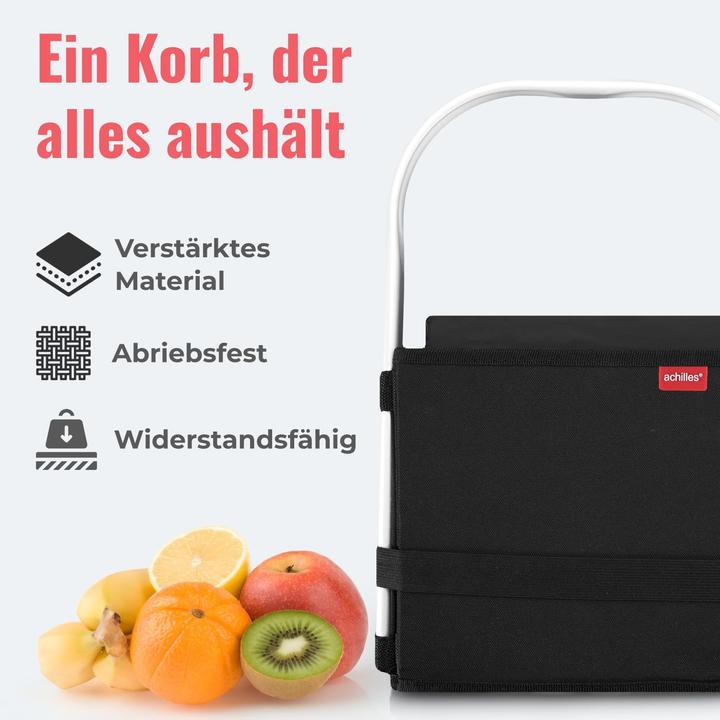 Actual product image Achilles Klappbarer Einkaufskorb-Box mit Alu-Griff
