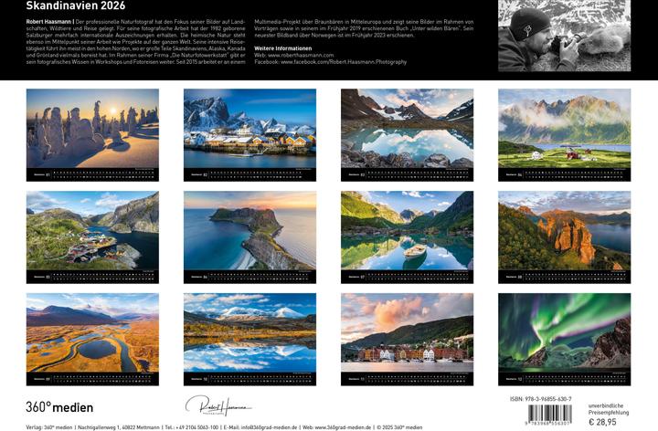 Image du produit Skandinavien Premiumkalender 2026 (50 x 35 cm, Couverture rigide, Allemand)