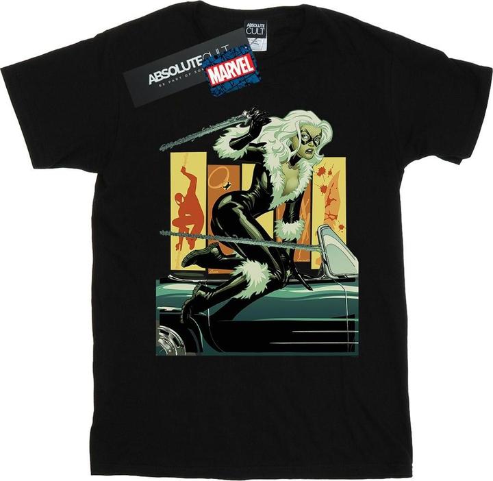 Black Cat Car TShirt (L)