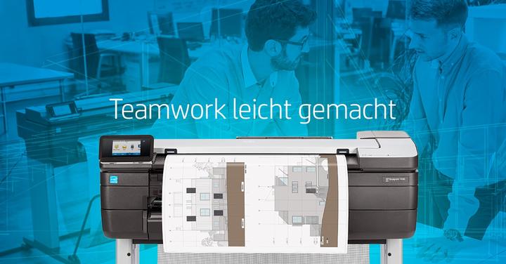 Actual product image HP DesignJet T830 - 36" (Ink, Black and white)