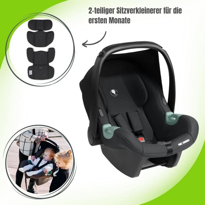 Actual product image ABC Design ABC Tulip baby car seat i-Size / 0 to approx. 13 kg (Baby car seat, ECE R129/i-Size Standard)