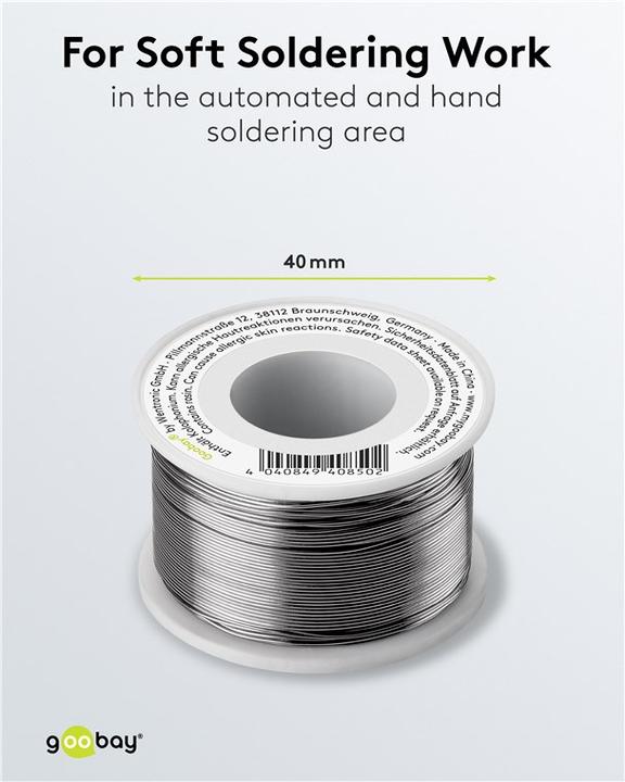 Actual product image Goobay Professional solder lead-free, ø 0.56 mm, 100 g (Solder)