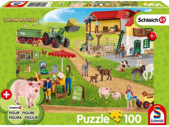 Produktbild Schmidt Spiele Farm World Bauernhof und Hofladen inkl Original Figur (100 Teile)