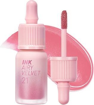 Triton Peripera Ink Airy Velvet Lip Tint Liquid Lip 0.14 fl oz 021 Fluffy Peach (021 Fluffy Peach)