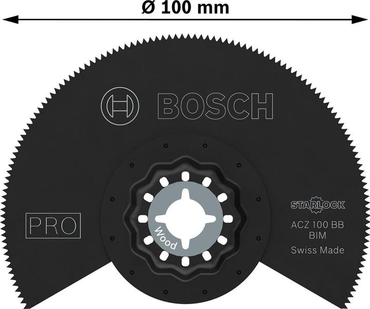 Image du produit Bosch Professional Zubehör Lame PRO ACZ 100 BB pour outils multifonctions, 100 mm